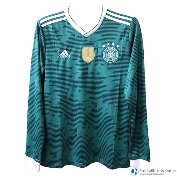 Deutschland Trikot Auswarts ML 2018 Grün Fussballtrikots Günstig